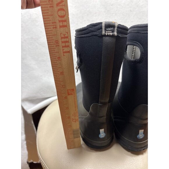 Bogs Youth Classic High Waterproof Boots Size 4 Black - Picture 8 of 10